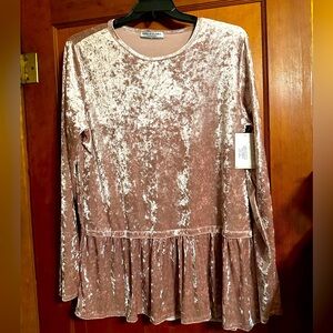 NWT velvet blouse